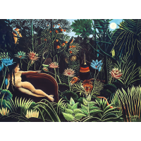 TREFL Dřevěné puzzle Art: Henri Rousseau - Sen 200 dílků