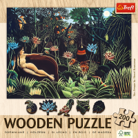 TREFL Dřevěné puzzle Art: Henri Rousseau - Sen 200 dílků