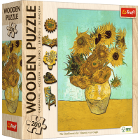 TREFL Dřevěné puzzle Art: Vincent van Gogh - Slunečnice 200 dílků