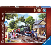 RAVENSBURGER Puzzle Vlaková zastávka na venkově 1000 dílků