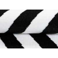 Kusový koberec TAPIS Hypnotic - černý/bílý