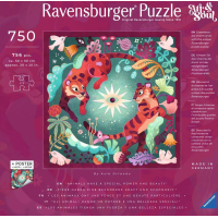 RAVENSBURGER Čtvercové puzzle Art & Soul: Zvířecí sny 750 dílků
