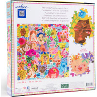 EEBOO Čtvercové puzzle Bohyně a domácí mazlíčci 1000 dílků