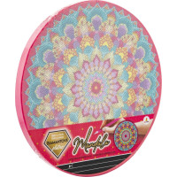 ALLTOYS Diamantové malování Mandala 30 cm - růžová