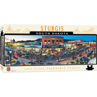 MASTERPIECES Panoramatické puzzle Sturgis, South Dakota 1000 dílků
