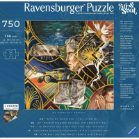 RAVENSBURGER Čtvercové puzzle Art & Soul: Velký Gatsby 750 dílků