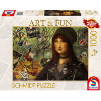 SCHMIDT Puzzle Art&Fun: Mona Lisa 2024, 1000 dílků