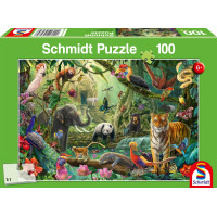 SCHMIDT Puzzle Pestrá džungle 100 dílků