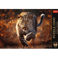 TREFL Puzzle Premium Plus Photo Odyssey: Divoký leopard 1000 dílků