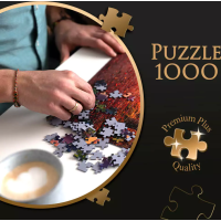 TREFL Puzzle Premium Plus Photo Odyssey: Divoký leopard 1000 dílků