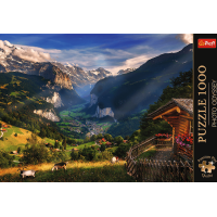 TREFL Puzzle Premium Plus Photo Odyssey: Lauterbrunnen, Švýcarsko 1000 dílků