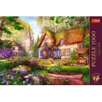 TREFL Puzzle Premium Plus Tea Time: Dřevěná chata 1000 dílků