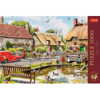 TREFL Puzzle Premium Plus Tea Time: Léto na vesnici 1000 dílků