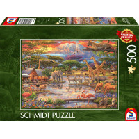 SCHMIDT Puzzle Ráj pod Kilimandžárem 500 dílků