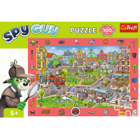 TREFL Puzzle s hledáním obrázků Spy Guy: Město 100 dílků