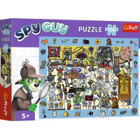 TREFL Puzzle s hledáním obrázků Spy Guy: Muzeum 100 dílků