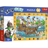 TREFL Puzzle s hledáním obrázků Spy Guy: Pirátská loď 100 dílků