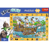 TREFL Puzzle s hledáním obrázků Spy Guy: Pirátská loď 100 dílků