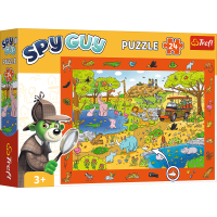 TREFL Puzzle s hledáním obrázků Spy Guy: Safari 24 dílků