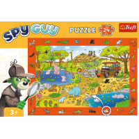 TREFL Puzzle s hledáním obrázků Spy Guy: Safari 24 dílků