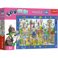 TREFL Puzzle s hledáním obrázků Spy Guy: Zábavní park 100 dílků