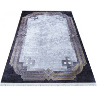 Kusový koberec EFES Classic - černý/šedý