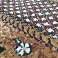 Kusový oválný koberec ALPHA Flower - hnědý