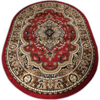 Kusový oválný koberec ALPHA dubai - červený