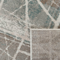 Kusový koberec ROXANNE Fragments - šedý/hnědý