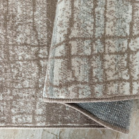 Kusový koberec ROXANNE Grid - hnědý