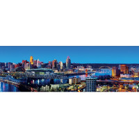 MASTERPIECES Panoramatické puzzle Cincinnati, Ohio 1000 dílků