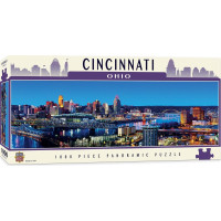 MASTERPIECES Panoramatické puzzle Cincinnati, Ohio 1000 dílků