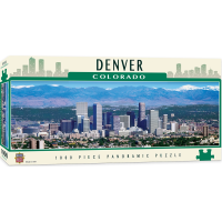 MASTERPIECES Panoramatické puzzle Denver, Colorado 1000 dílků