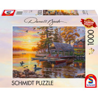 SCHMIDT Puzzle Loděnice s kánoemi 1000 dílků