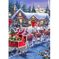 BLUEBIRD Puzzle Santa a sáně 1000 dílků