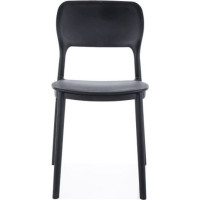 Jídelní plastová židle TIMO - černá