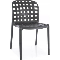 Zahradní plastová židle STRIP - šedá
