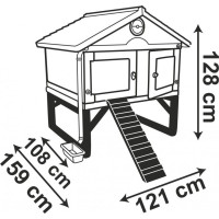 SMOBY Kurník pro slepice Cluck Cluck Cottage - béžový