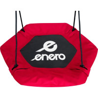 ENERO Šestihranná houpačka Čapí hnízdo Červená (průměr 90 cm)