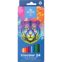 KOH-I-NOOR Trojhranné pastelky Triocolor 24 ks Tygr
