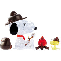 HCM KINZEL 3D Crystal puzzle Kempující Snoopy 43 dílků