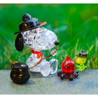 HCM KINZEL 3D Crystal puzzle Kempující Snoopy 43 dílků