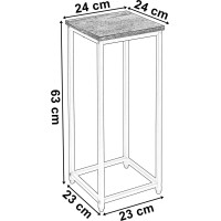 Stojan na květiny ARBEN 60 cm - dub craft/bílý