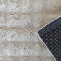 Kusový koberec MERLIN 3D - imitace králičí kožešiny - latte