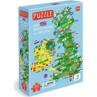 DODO Puzzle Mapa Velké Británie a Severního Irska 100 dílků