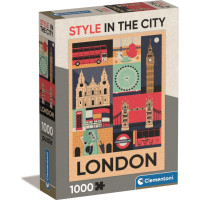 CLEMENTONI Puzzle Style in the City: Londýn 1000 dílků