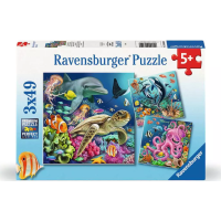 RAVENSBURGER Puzzle Život pod vodou 3x49 dílků