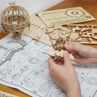 ROBOTIME Rolife 3D dřevěné puzzle Horkovzdušný balón 140 dílků