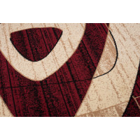 Kusový koberec TAPIS Blending - krémový/červený