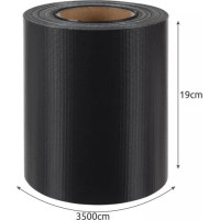 Stínící páska na plot 19 cm x 35 m -  450g/m2 - antracit